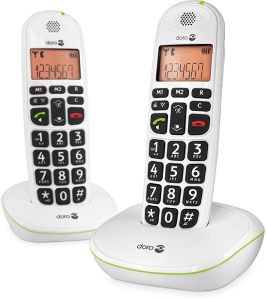 Doro PhoneEasy 100w Mono Wit - Senioren telefoon