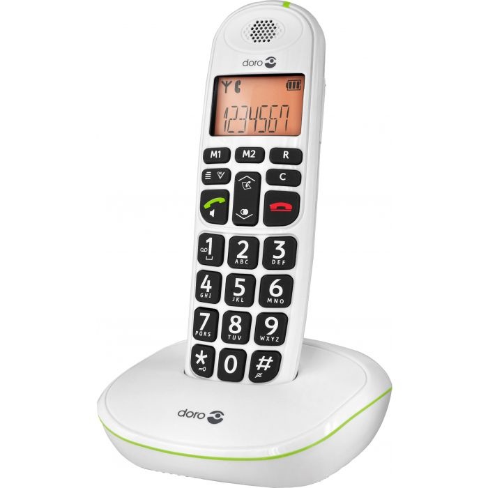 Doro PhoneEasy 100w Mono Wit - Senioren telefoon