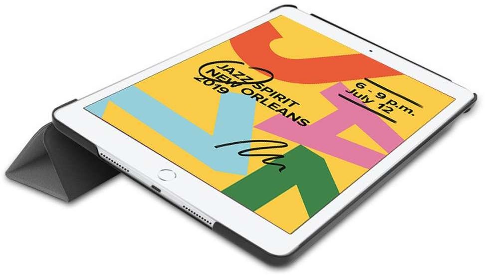 Just in Case Smart Tri-Fold Case - Apple iPad 10.2 - Grijs - Tablethoes
