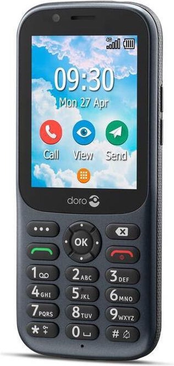 Doro 730X 4G Zwart  - Senioren telefoon