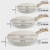 Cook & Pan Go Ivory Koekenpannenset 3-delig