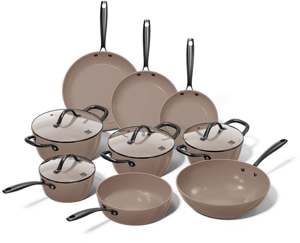 Cook & Pan Taupe of Mind 9-delige Pannenset