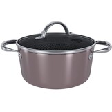 Cook & Pan Taupe of Mind Honey Kookpan met deksel 22 cm