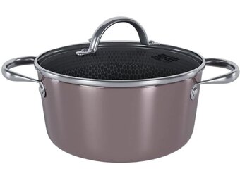 Cook & Pan Taupe of Mind Honey Kookpan met deksel 22 cm