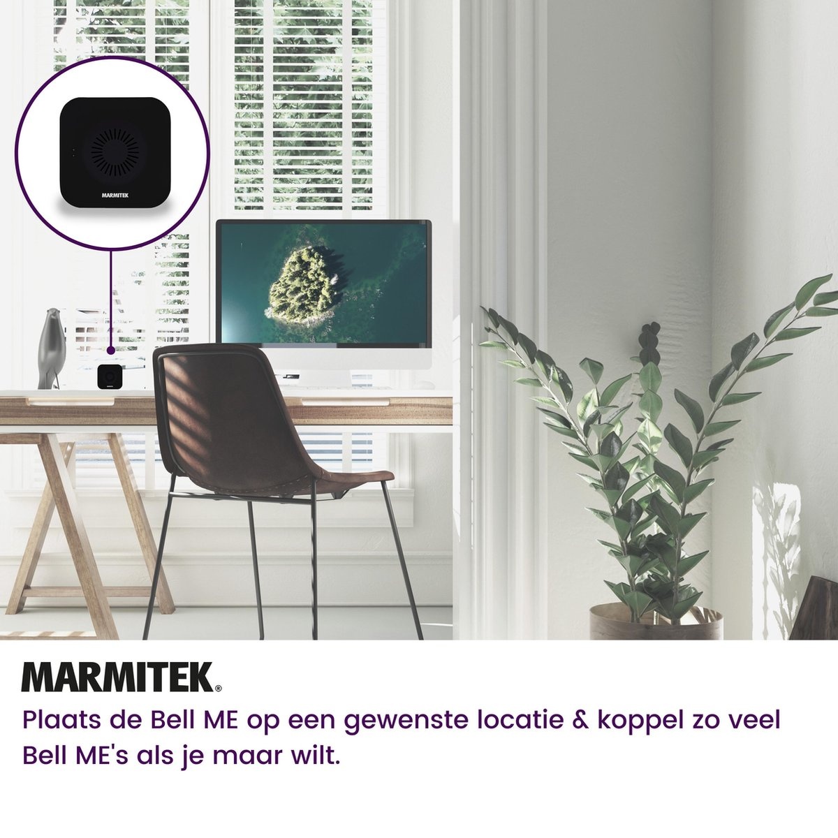 Marmitek Buzz LO + Bell ME Wit - Deurbel