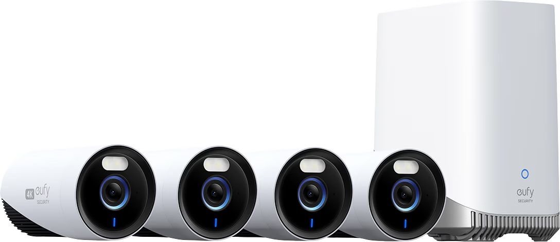 Eufy eufyCam E330 4-Cam Kit (4 camera's + Homebase 3) - Beveiligingscamera