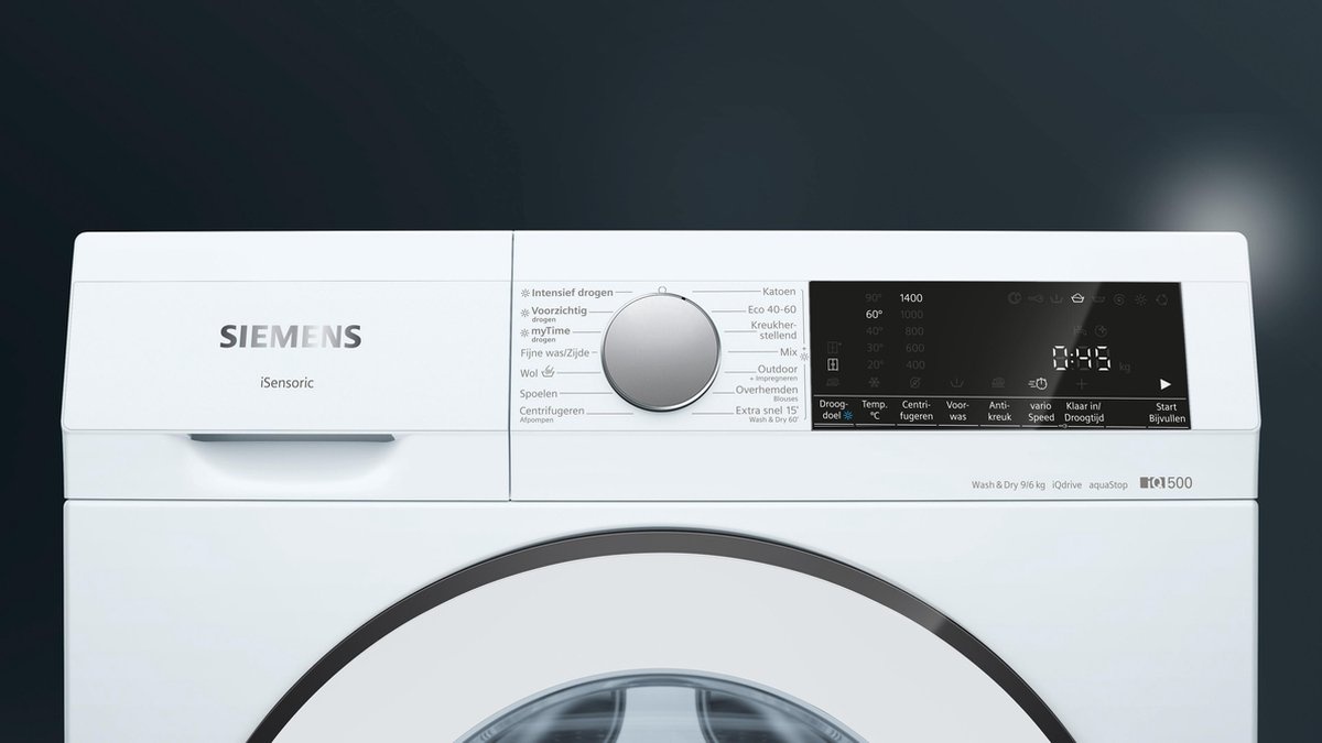 Siemens WN44A120NL iQ500 - Was-droogcombinatie