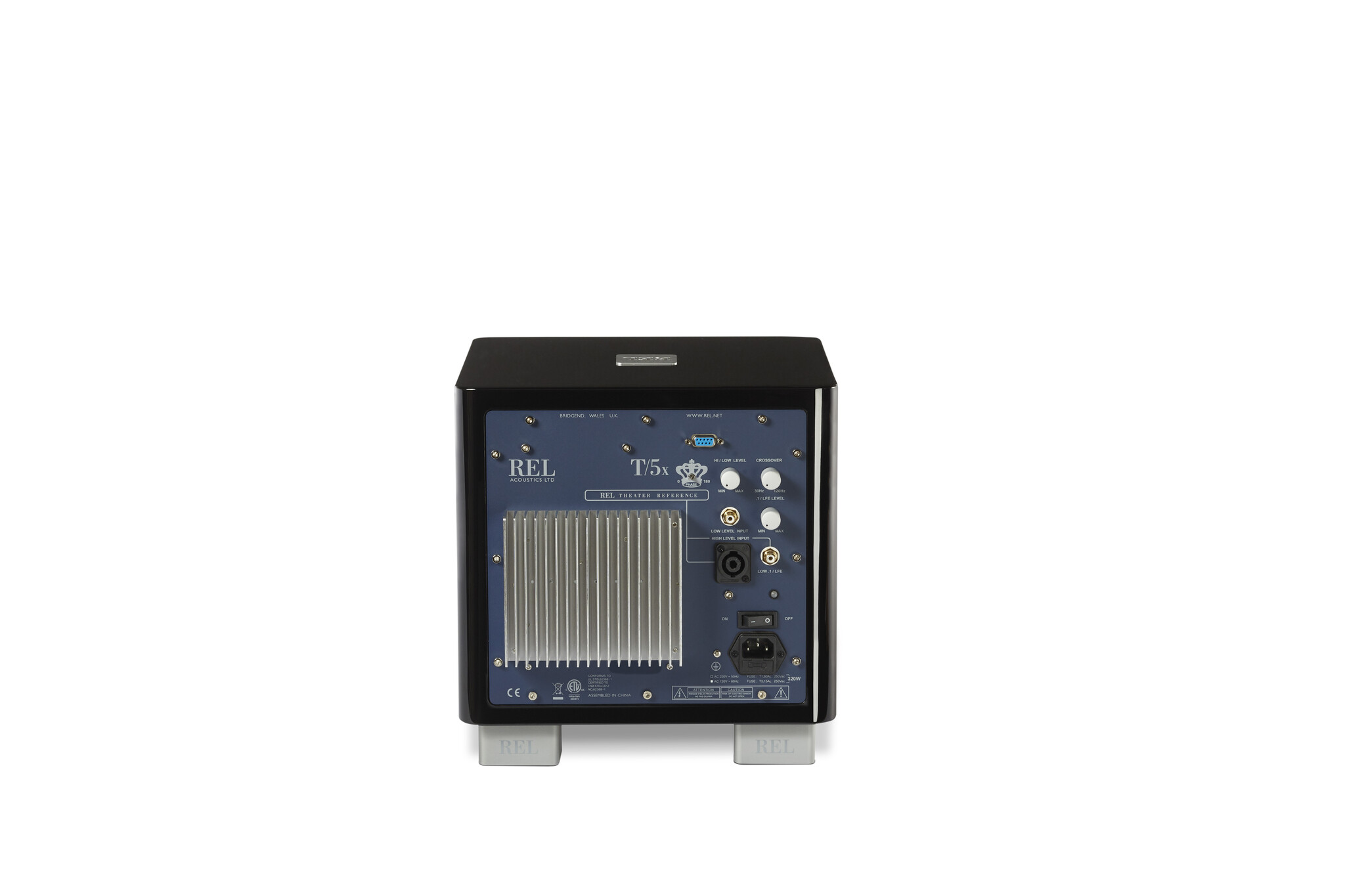 REL T5xzwart - Subwoofer