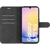 Just In Case Samsung Galaxy A25 Premium Wallet Folio Zwart - Telefoonhoesje