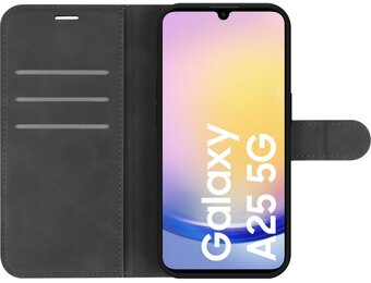 Just In Case Samsung Galaxy A25 Premium Wallet Folio Zwart - Telefoonhoesje
