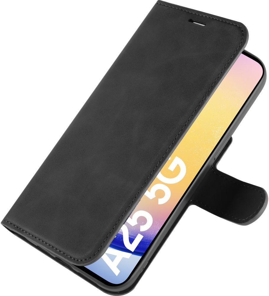 Just In Case Samsung Galaxy A25 Premium Wallet Folio Zwart - Telefoonhoesje