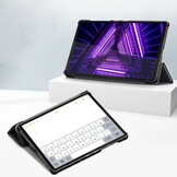 Just in Case Smart Tri-Fold Case - Lenovo M10HD - Zwart - Tablethoes