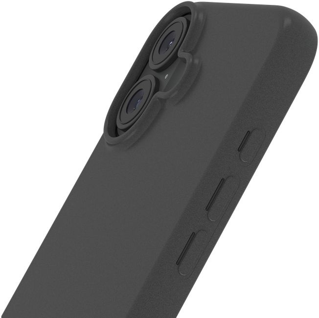 Just in Case iPhone 16 Zero Soft TPU Case Zwart - Telefoonhoesje