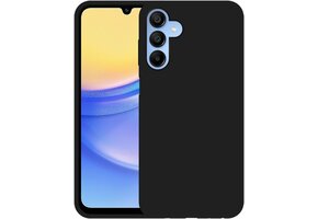 Just In Case Samsung Galaxy A15 TPU Rubber Case Zwart - Telefoonhoesje