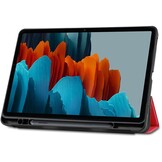 Just in Case Samsung Galaxy Tab S7 TriFold Smart Book Case Pen Slot Rood - Tablethoes