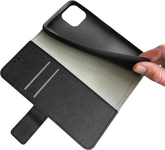 Just in Case Wallet Classic voor iPhone 14 Zwart - Telefoonhoesje