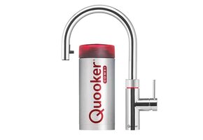 Quooker Flex Round Chroom met COMBI+ reservoir - Kokendwaterkraan