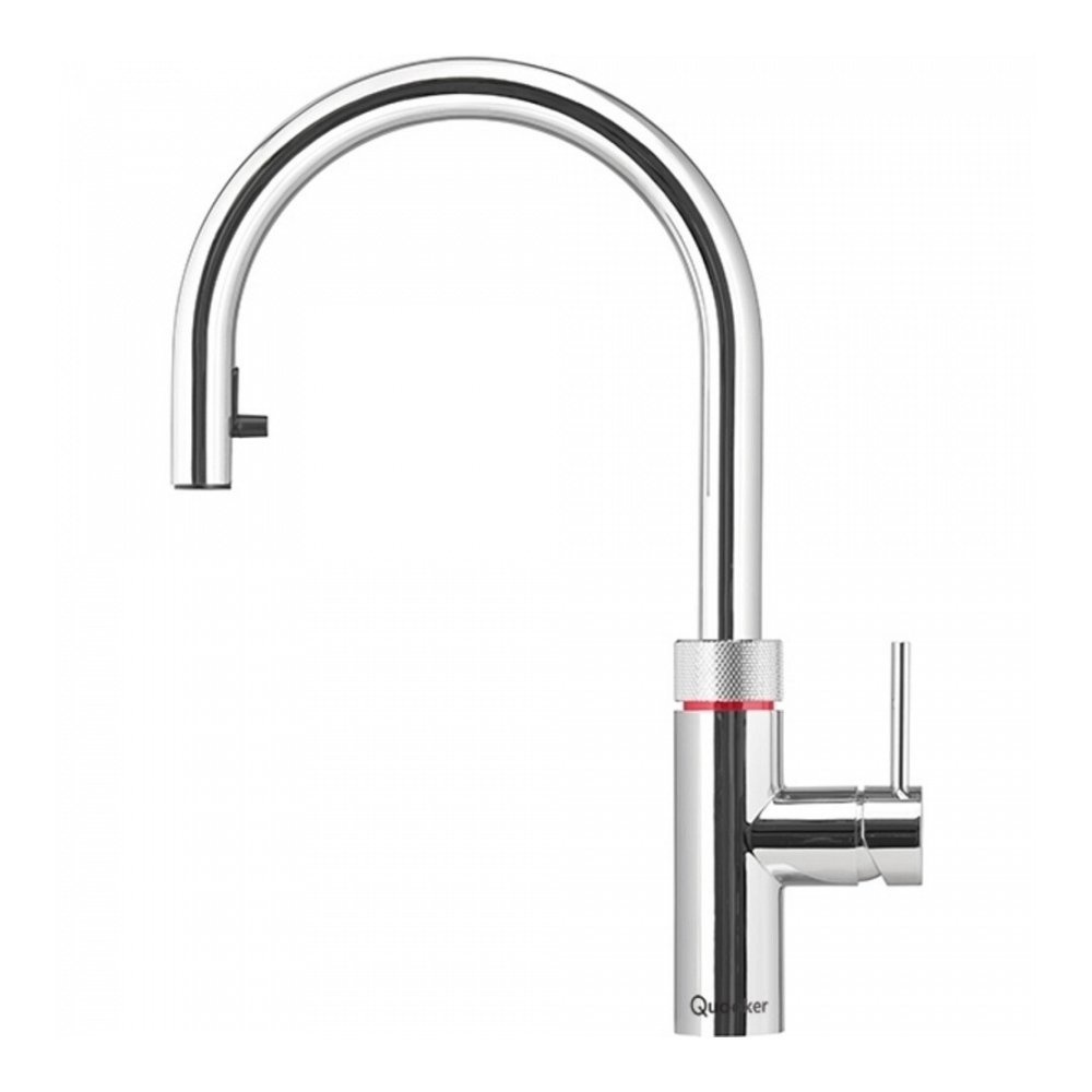 Quooker Flex Round Chroom met COMBI+ reservoir - Kokendwaterkraan