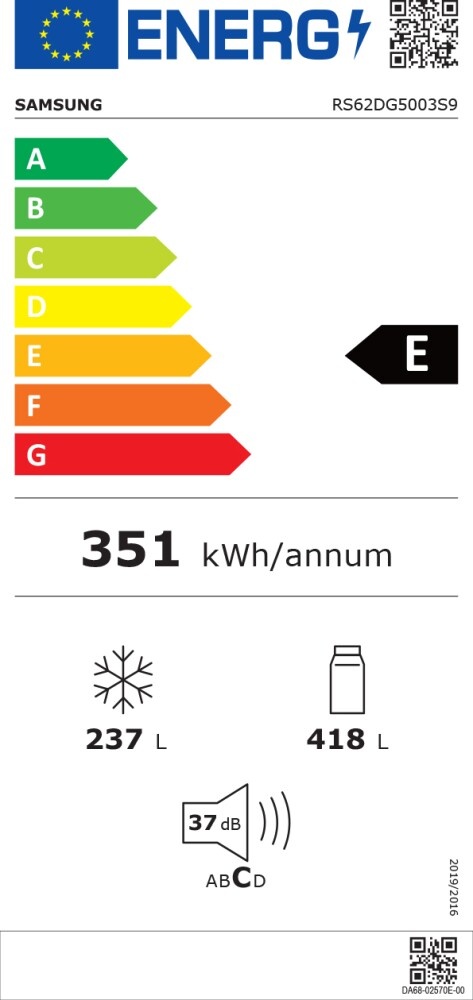 Samsung RS62DG5003S9 - Amerikaanse koelkast