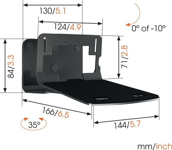 Vogel's SOUND 3205 Speakerbeugel (wit)