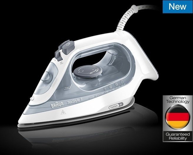 Braun TexStyle 3 SI 3054 GY - Stoomstrijkijzer