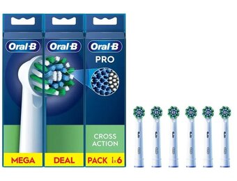 Oral-B CrossAction opzetborstels (6 stuks)