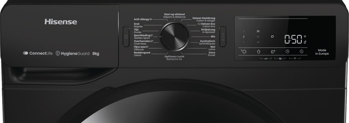 Hisense DH3V800UB/BLX - Warmtepompdroger