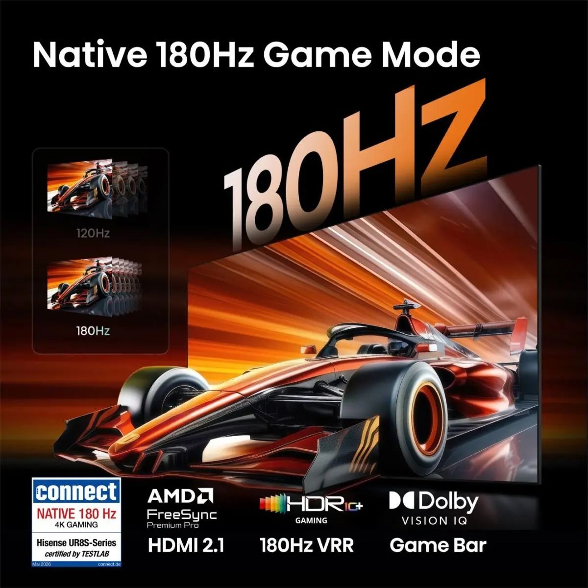 Hisense 55UR8S - Mini-LED TV