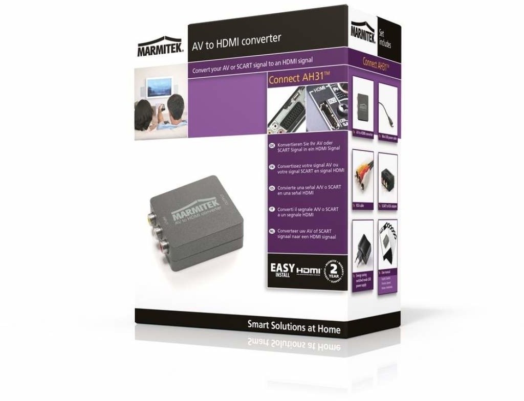 Marmitek Connect AH31 SCART naar HDMI adapter - Adapter