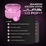 JLab Go Air Pop True Wireless Roze - Draadloze oordopjes