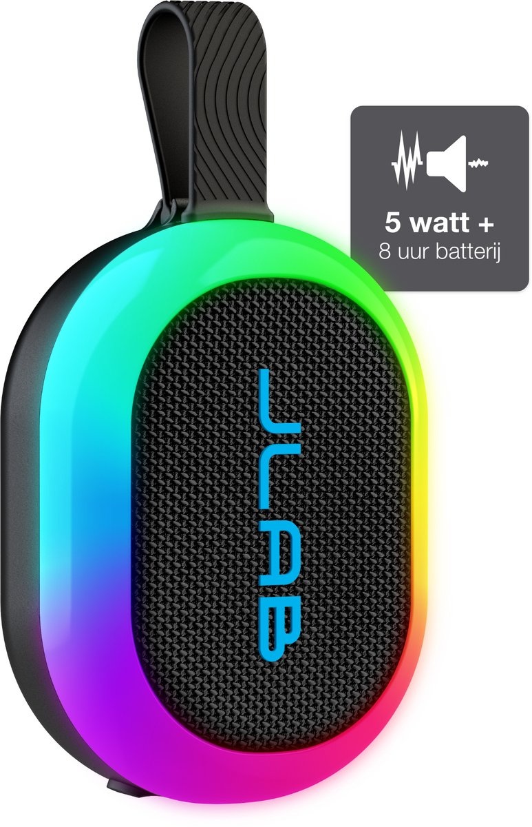 JLab Pop Party Zwart - Draadloze speaker