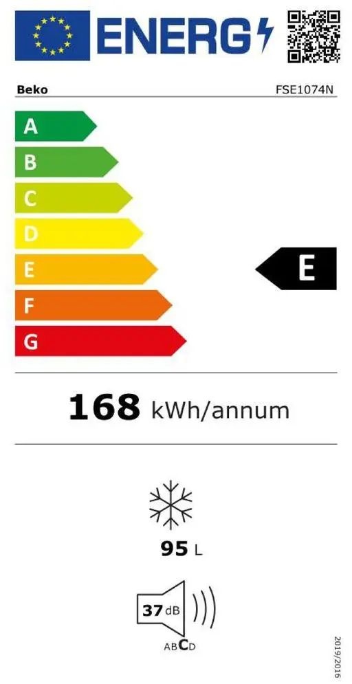 Beko FSE1074N - Vrieskast