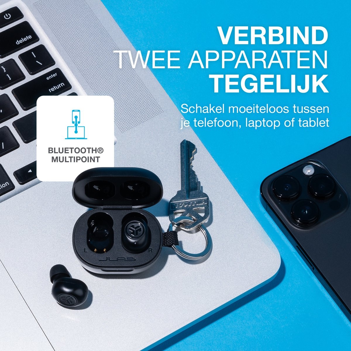 JLab JBuds Mini Zwart - Draadloze oordopjes