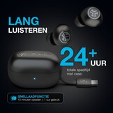 JLab Go Pop ANC TWS Zwart - Draadloze oordopjes