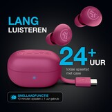JLab Go Pop ANC TWS Fuschia - Draadloze oordopjes