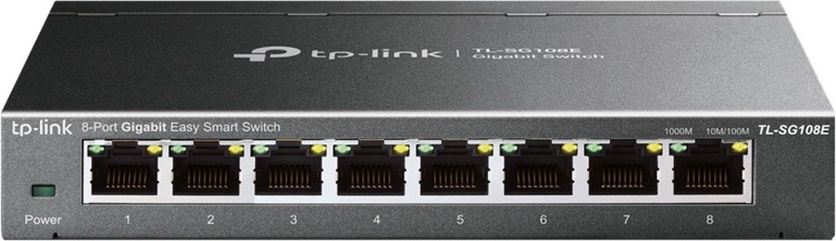 TP-Link TL-SG108E 8-poorts Gigabit Easy Smart - Netwerk switch
