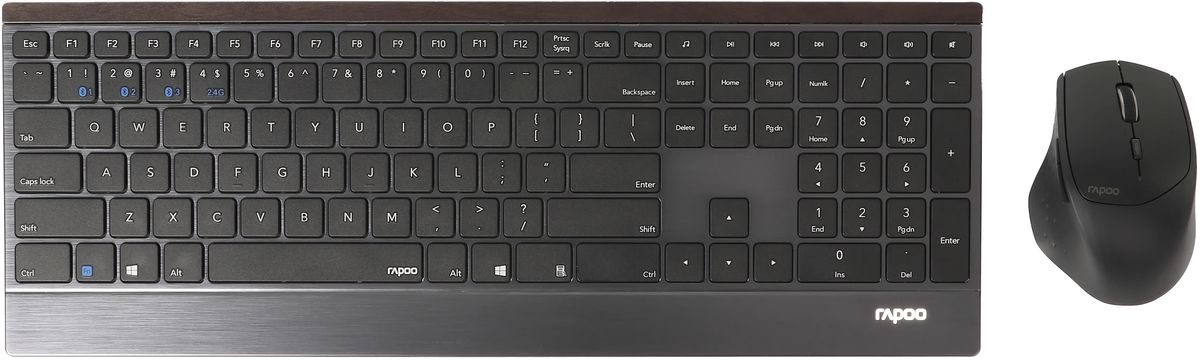 Rapoo 9500M - Toetsenbord + muis set