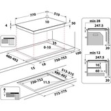 Whirlpool WF S1577 CPNE - Inductiekookplaat