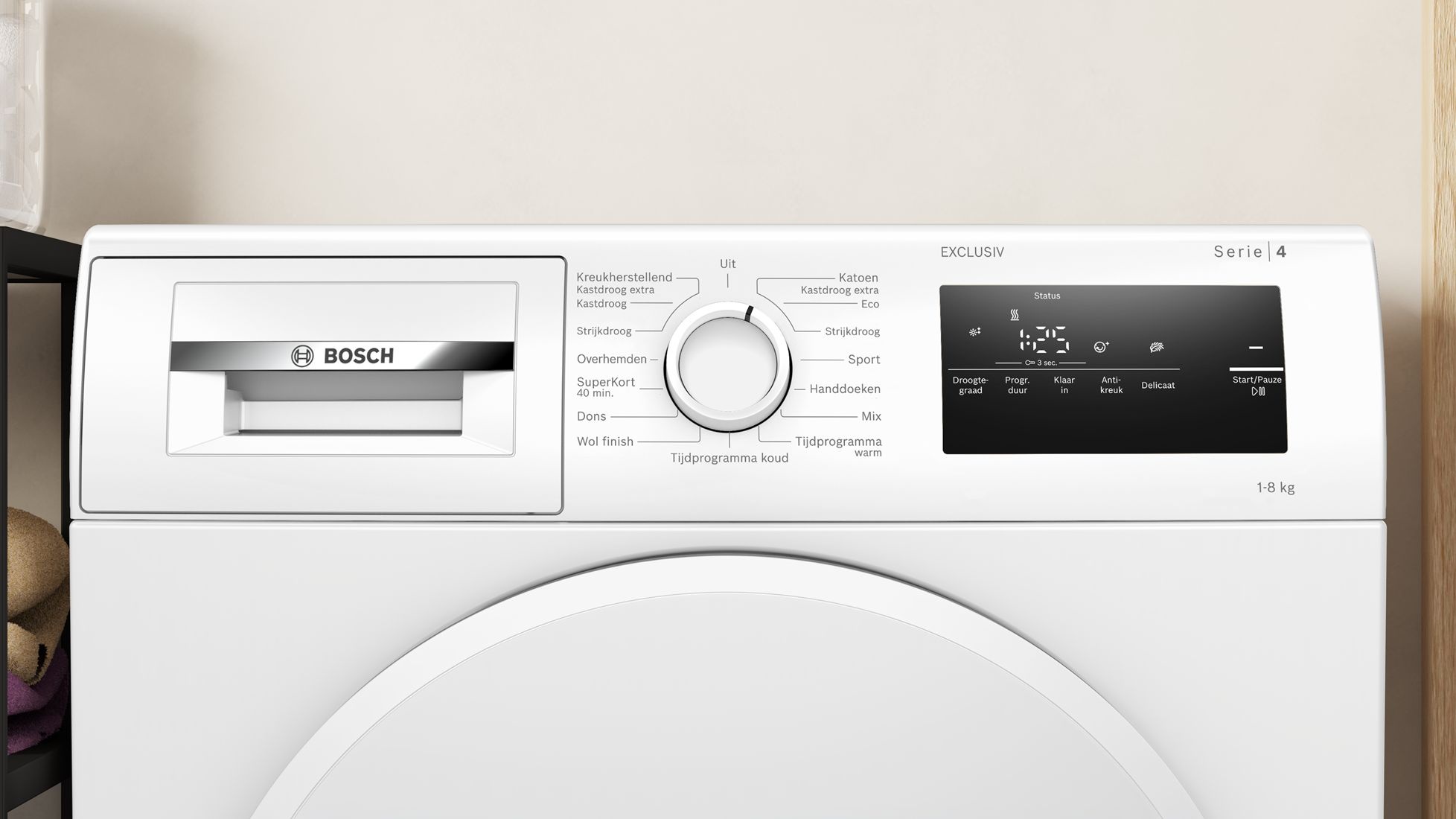 Bosch WTH8300MNL Serie 4 EXCLUSIV - Warmtepompdroger
