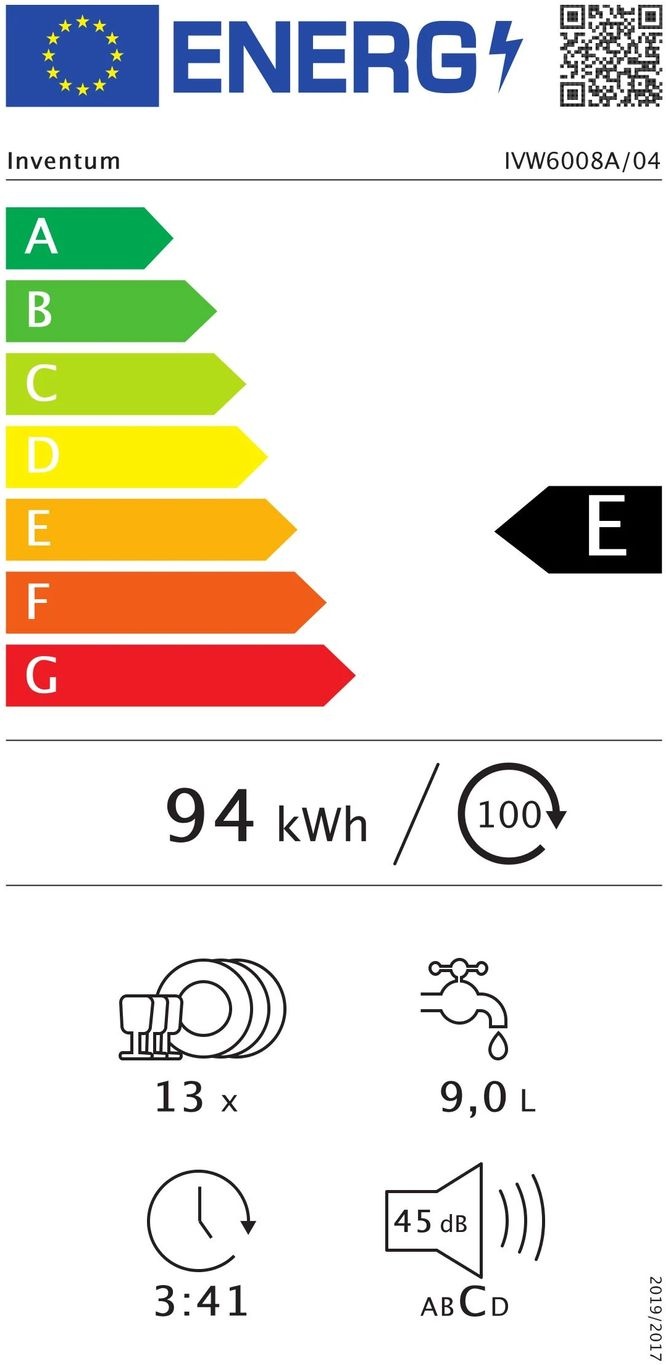 Inventum IVW6008A - Inbouw vaatwasser