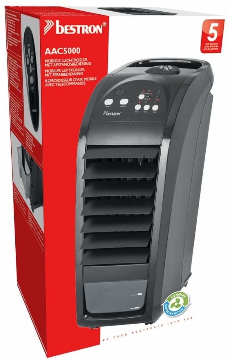 Bestron AAC5000 zwart mobiele luchtkoeler