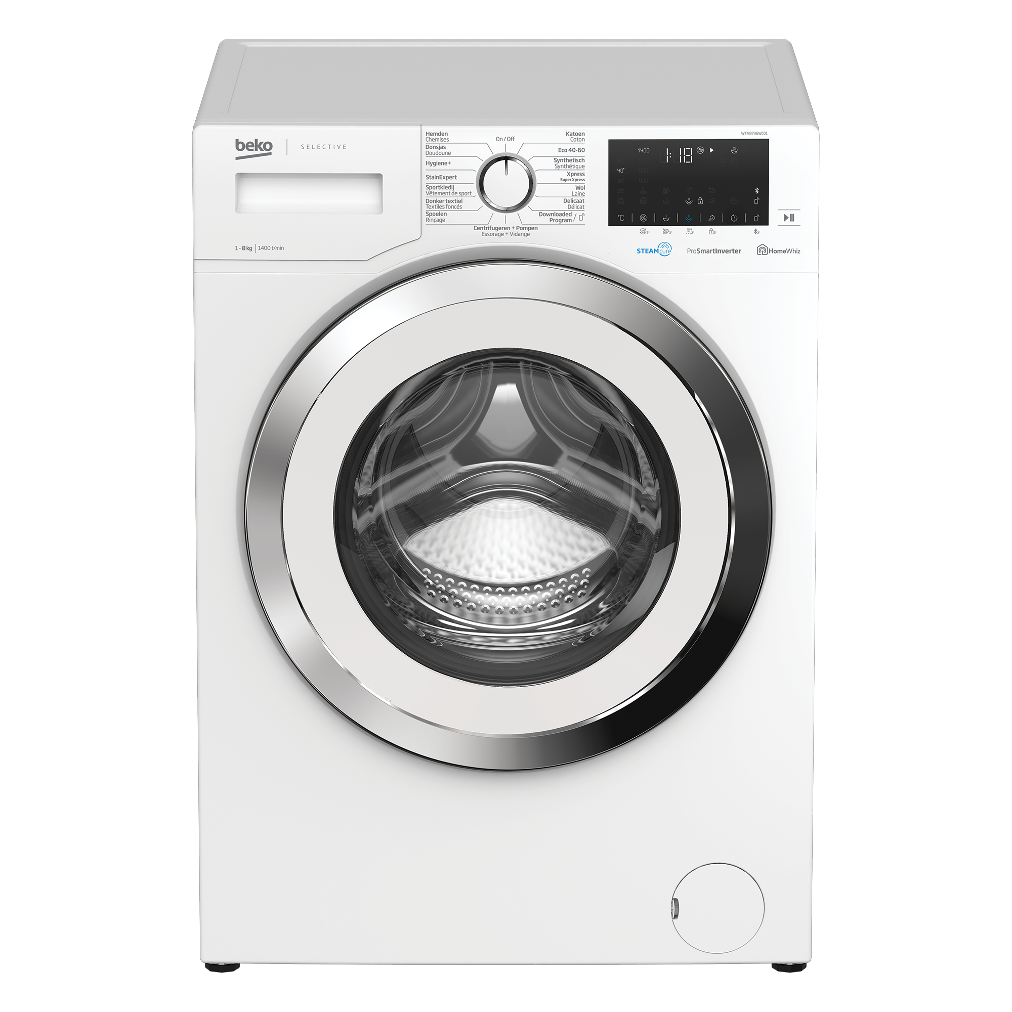 Beko WTV8736WC01 Wasmachine