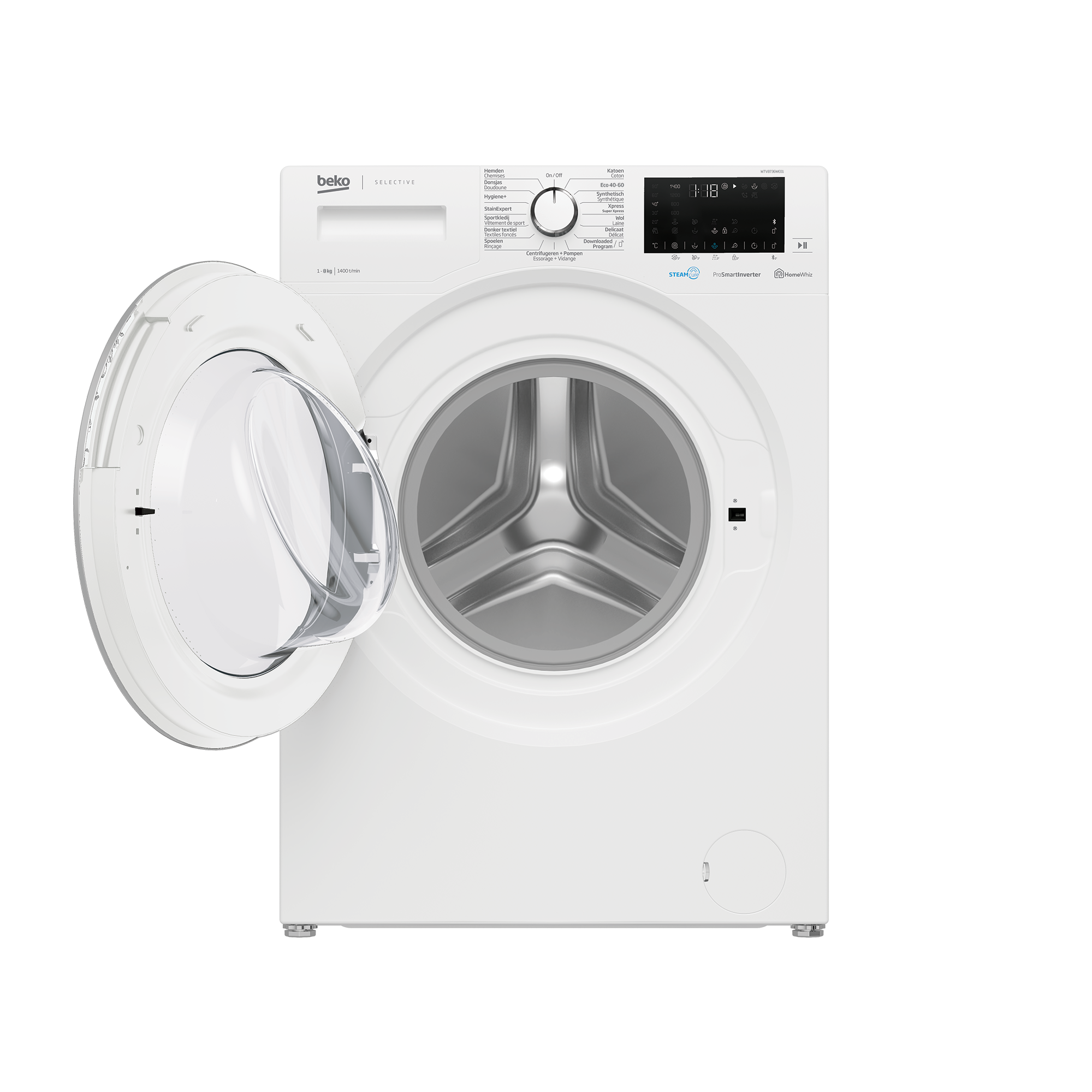 Beko WTV8736WC01 Wasmachine