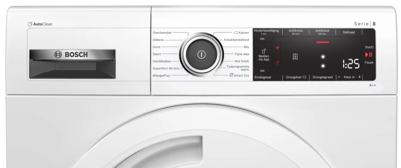 Bosch WTXH8M01NL Warmtepompdroger