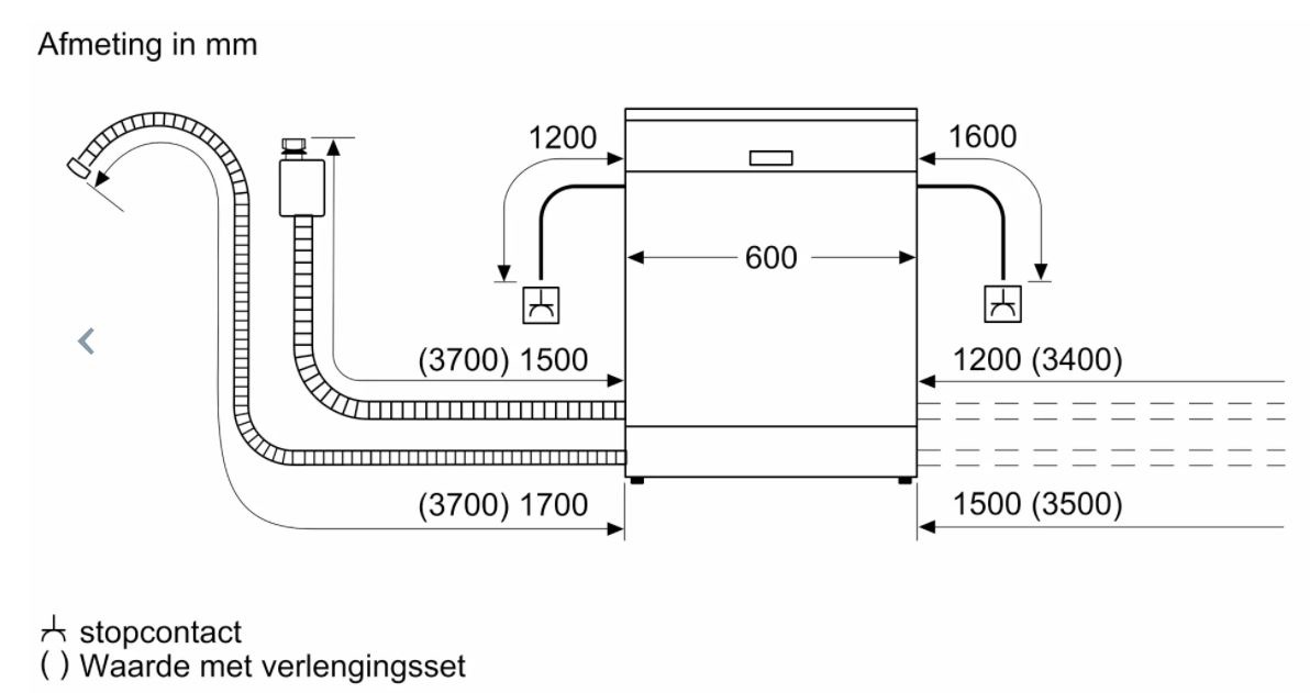 Siemens SE61IX09TE Volledig geïntegreerde vaatwasser