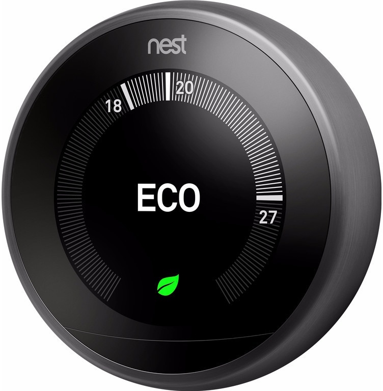 Google Nest Learning Thermostaat V3 Zwart
