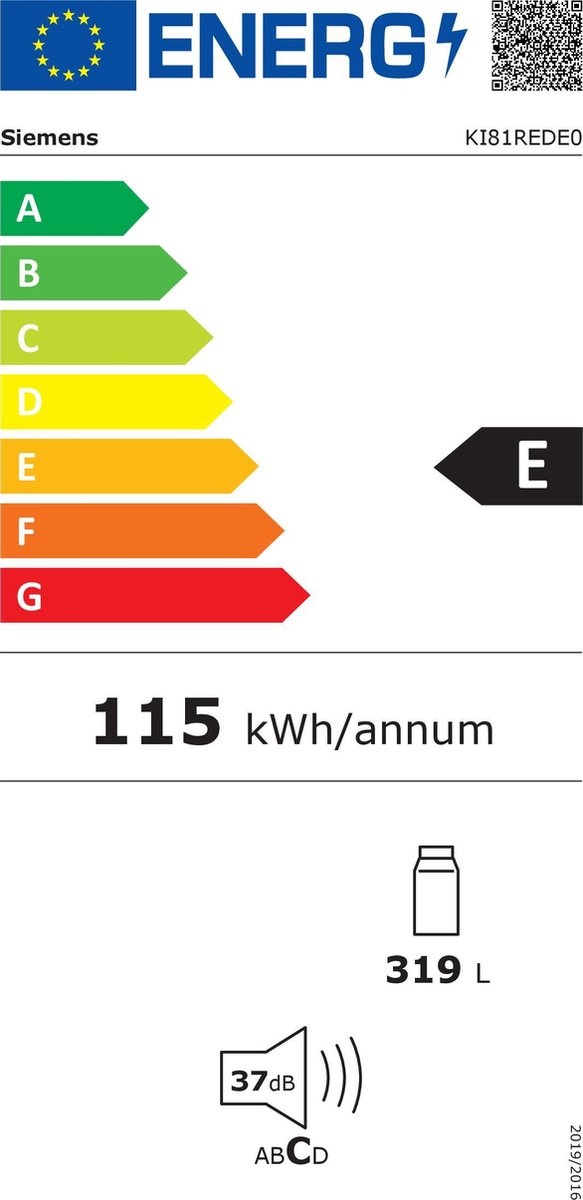 Siemens extraKlasse KI81REDE0 - Inbouw koelkast