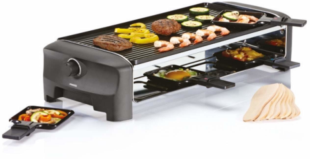 Princess 162840 Raclette 8 Grill and Teppanyaki Party - Gourmetset