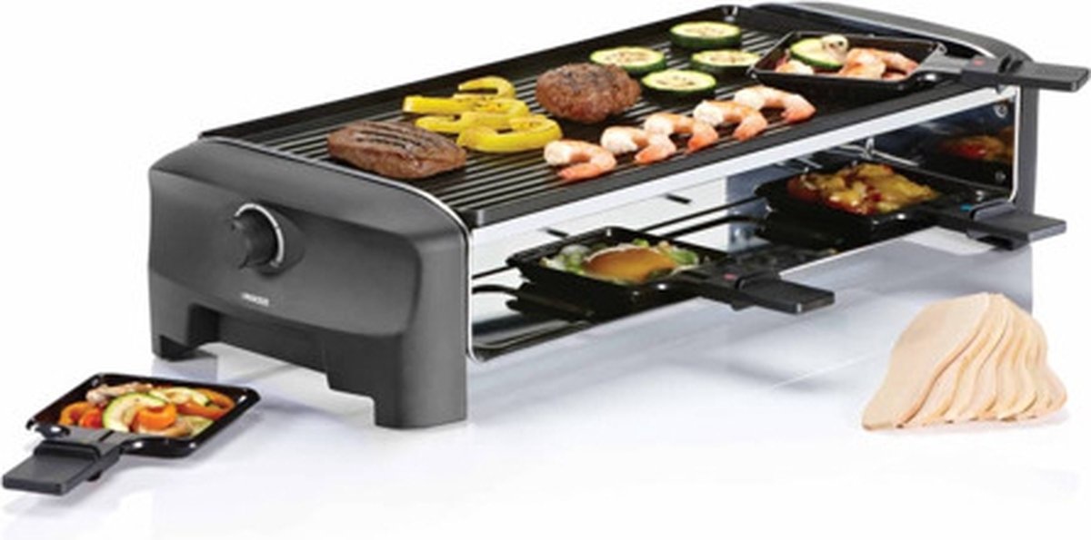 Princess 162840 Raclette 8 Grill and Teppanyaki Party - Gourmetset
