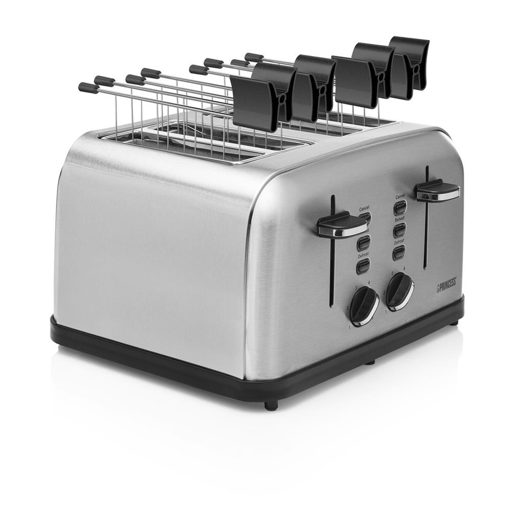 Princess Toaster Steel Style 4 142355 - Broodrooster